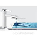 Painting White Basin Waterfall Faucet